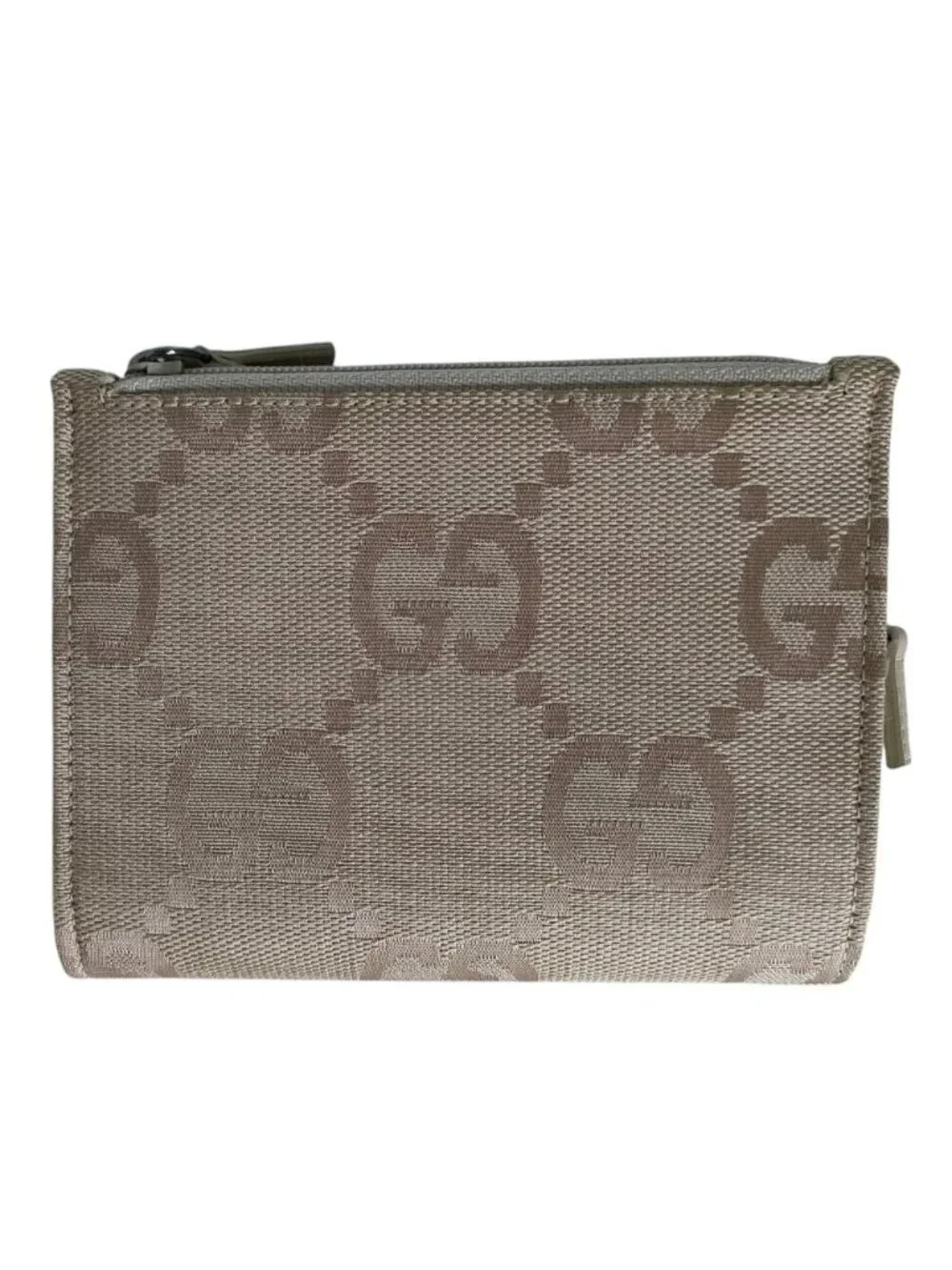 Gucci GG Canvas Coin Card Case Wallet Purse 030 Beige